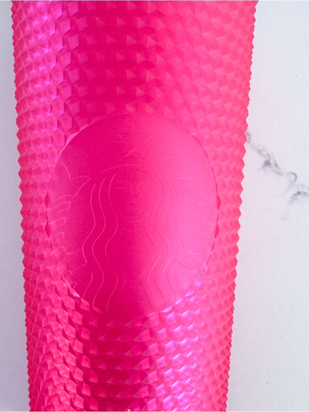 Starbucks Hot Pink Textured Studded Tumbler with Straw - Picture 3 of 6